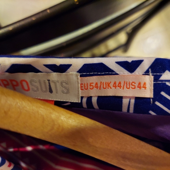 OppoSuits Rudolph Christmas Suit, Size 42, 32, Blue, Red, White - Picture 7 of 7